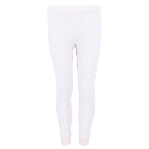 Rene Rofe Girl's Waffle Thermal Long Underwear 2-Piece Set - Picture 3 of 7